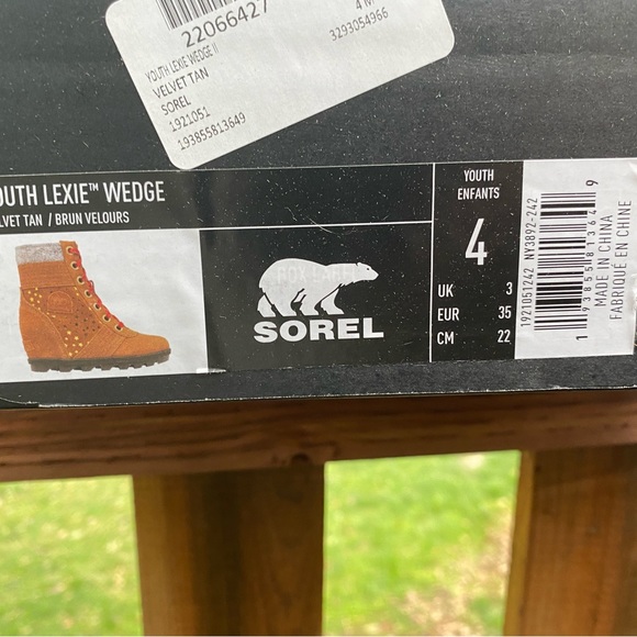 ❤️NWT❤️ Sorel Youth Lexie Wedge - Picture 9 of 9